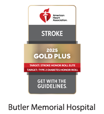 Butler Memorial Hospital Gold Plus Badge for Stroke Care