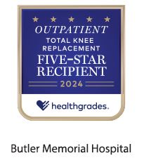 BMH 2024 Healthgrades Outpatient Total Knee Replacement - Five Star Recipient