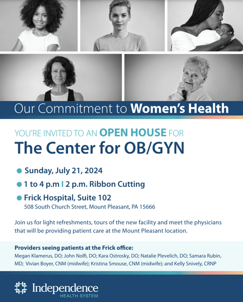 OB/GYN - Mount Pleasant | Healthcare Services in Western PA